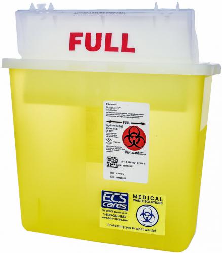 Covidien Sharps Container -Yellow 5Qt (2 pack)