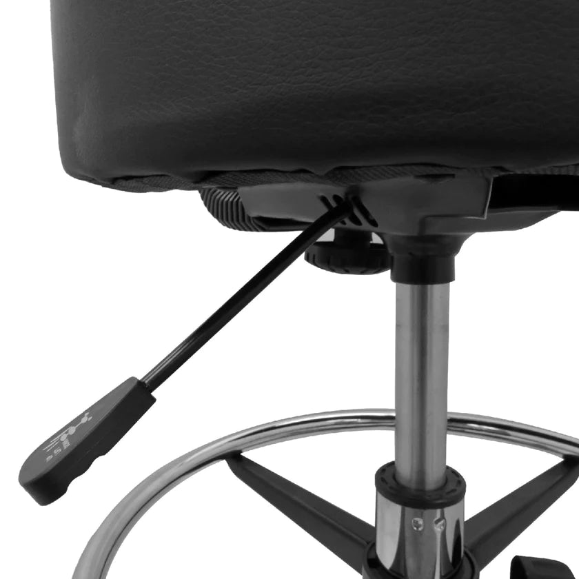 Deluxe Hydraulic Adjustable Swivel Rolling Stool