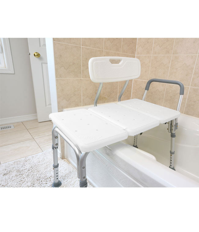 Transfer Bath Bench with Curtain Control: MHSBCS