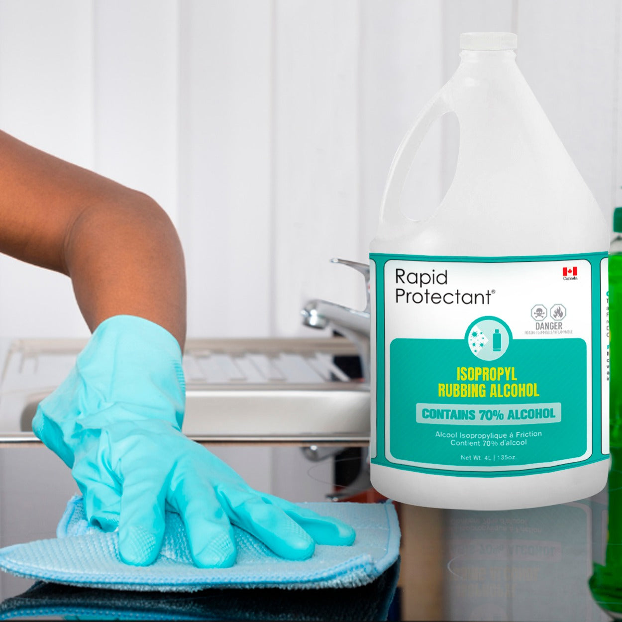 Rapid Protectant Rubbing Alcohol -4L Premium Grade Isopropyl Alcohol 70%
