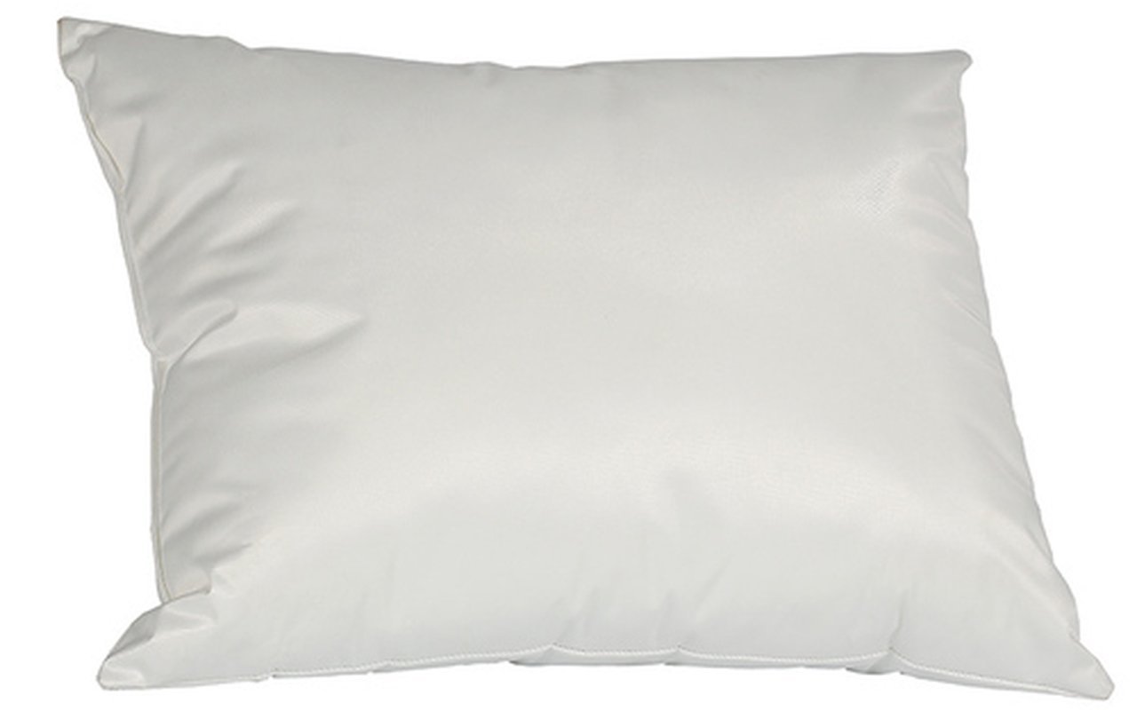 White standard 24x18 inch wipeable vinyl covered pillow 6 pack