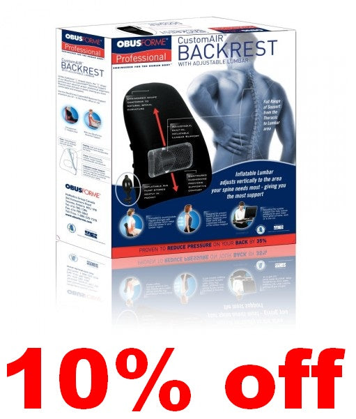 CustomAIR Backrest with Adjustable Lumbar-Model: CL-PROF-01