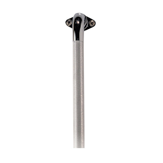 Chrome, Knurled Grab Bar with Rotating Flange