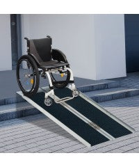 5ft Foldable Portable Wheelchair Ramp Scooter Mobility Easy Access Carrier Ramp