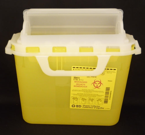 300974 - 5.1 L BD™ next generation sharps collector. Yellow - PACK OF 3