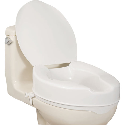 AquaSense® Elongated Raised Toilet Seat with Lid-770-629