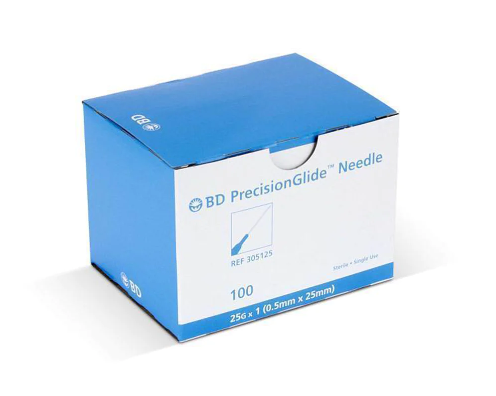 BD 305125 PrecisionGlide Needle | 25G x 1" - 100 per Box