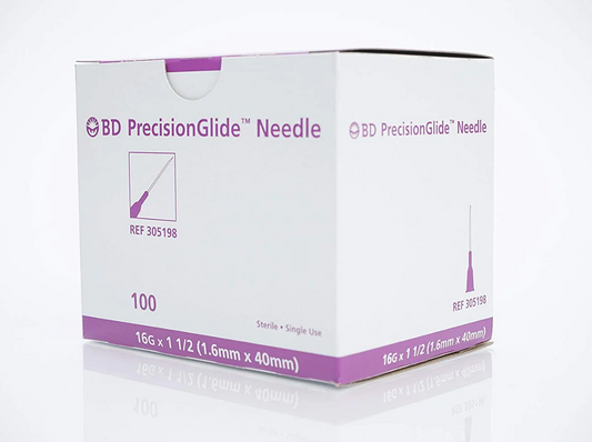 BD 305198 PrecisionGlide Needle | 16G x 1 1/2" - 200 per Box