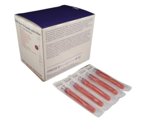 BD Blunt 5 Micron Filter Needle 18G x 1 1-2 in. sterile, single use 305211 (Box 100)