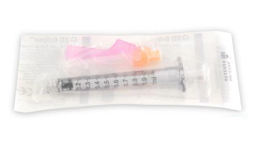 BD 305782 Luer-Lok™ Syringe with BD Eclipse™ Safety - 3mL | 23G x 1"| 100 per Box