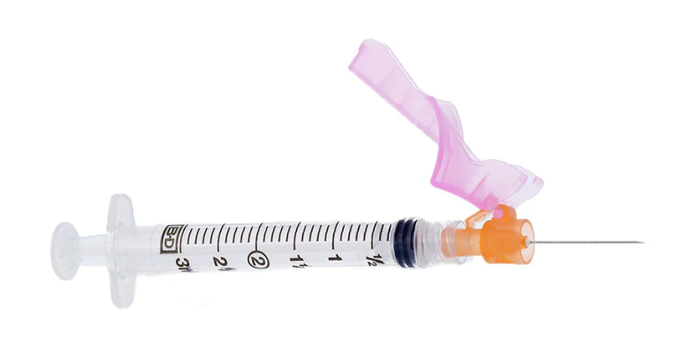 BD 305782 Luer-Lok™ Syringe with BD Eclipse™ Safety - 3mL | 23G x 1"| 100 per Box