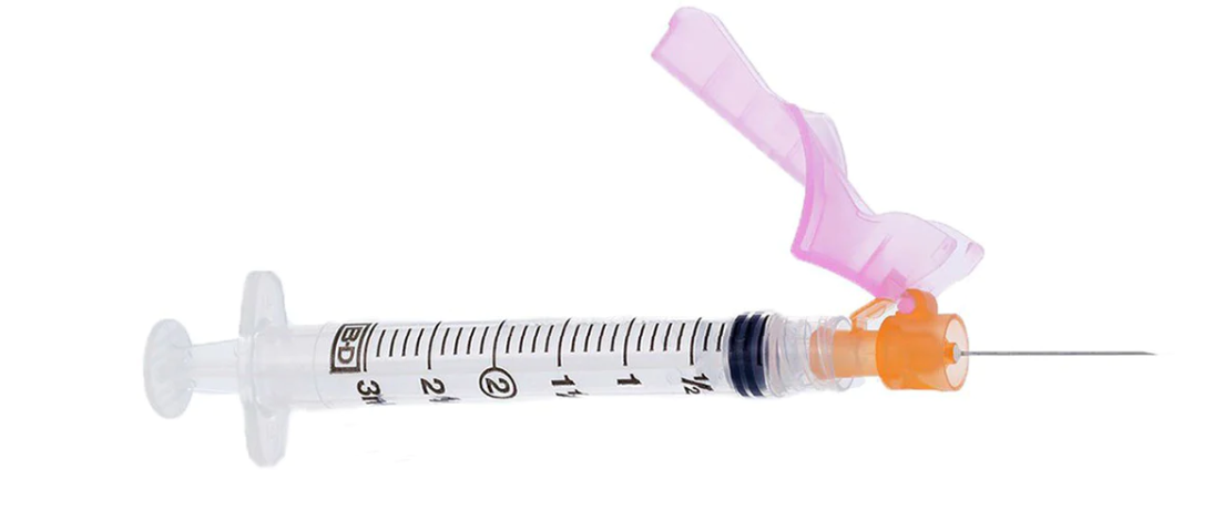 BD 305787 Luer-Lok™ Syringe with BD Eclipse™ Safety 3mL | 25G x 1" | 50 per Box