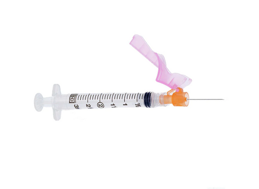 BD 305789 Eclipse Luer Lock Syringe + Safety Needle | 1mL | 27G x 1/2" - 50 per Box