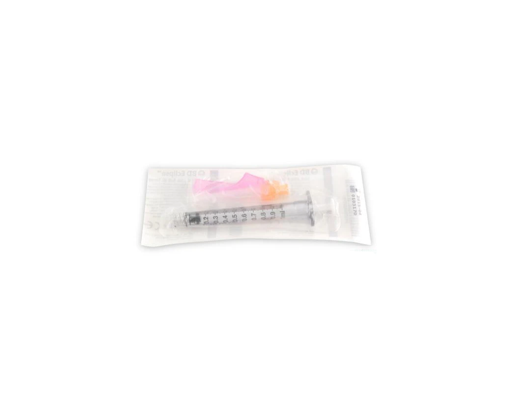 BD 305789 Eclipse Luer Lock Syringe + Safety Needle | 1mL | 27G x 1/2" - 50 per Box