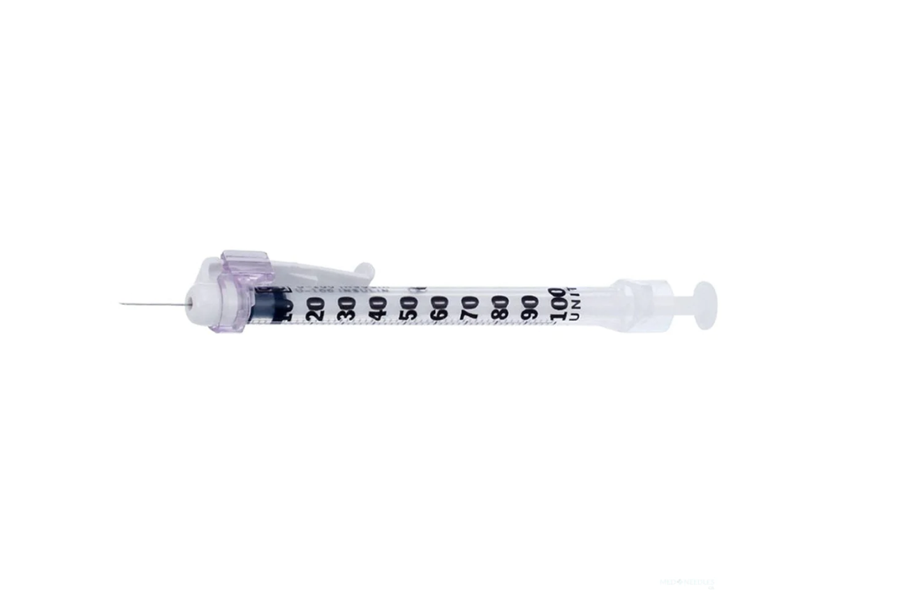 BD 305945 Tuberculin Syringes with SafetyGlide™ Permanently Attached Needles |1mL | 27G x 1/2" - 100 per Box