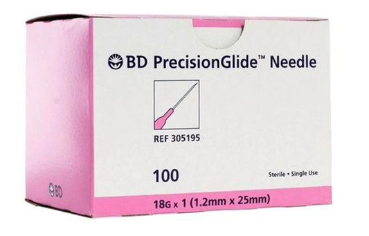 BD 305195 PrecisionGlide Needle 18G x 1" | 100 per Box