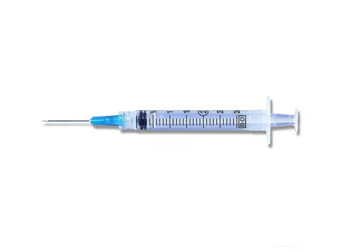 BD 309582 Luer-Lok™ Syringes with PrecisionGlide™ Needles | 3mL | 25G x 1 1/2" - 100 per Box