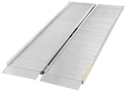EZee Life Portable Folding Aluminium Suitcase Wheelchair Ramps Bi-Fold - 3 FEET