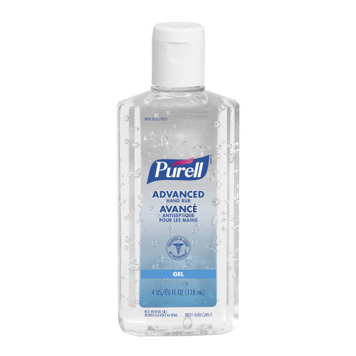 Purell Advanced Gel Hand Sanitizer 4 oz 70% Alcohol Content 118 mL (6 Pack)