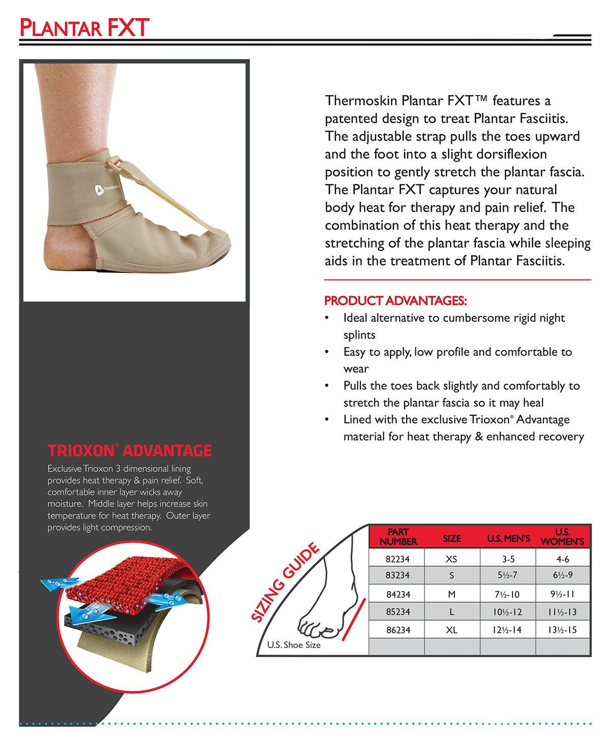 Thermoskin Plantar FXT  Beige-8 234 one only