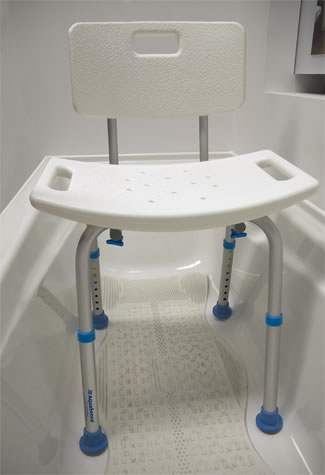 Aquasense Adjustable Bath Seat With Back-770-519