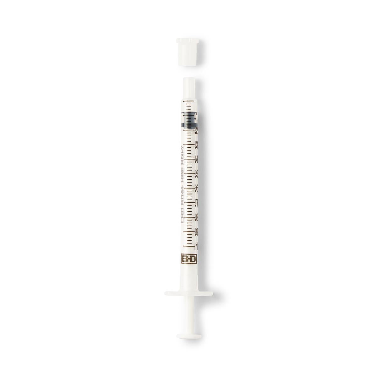 BD 305219 Oral Syringe W/Tip Cap, Clear 10 mL (100/Bx)