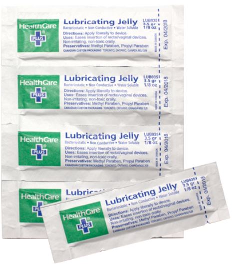 Lubricating Jelly - HealthCare Plus - 3.5 g Single Dose (145-Box)- 2 pack