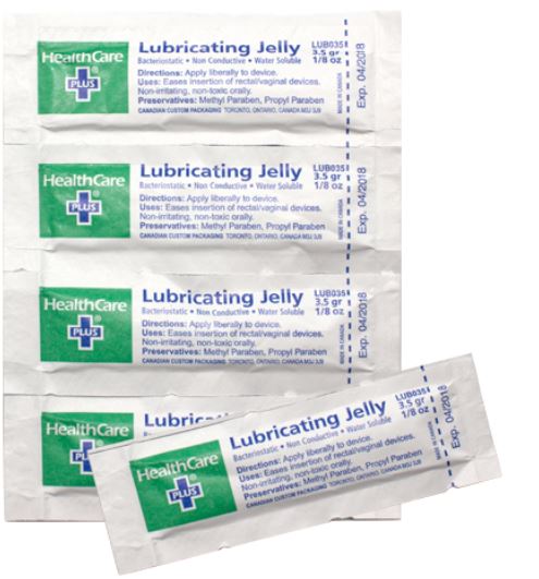 Lubricating Jelly - HealthCare Plus - 3.5 g Single Dose (145-Box)
