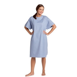 Patients Washable Gown: Blue (Pac of 6)
