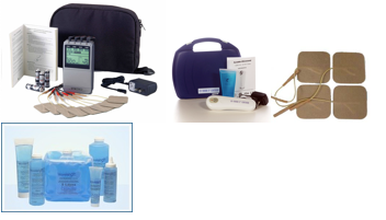 Combo Pack -TwinStim Plus Ultrsound US1000 20pk Pads-3pk Gel