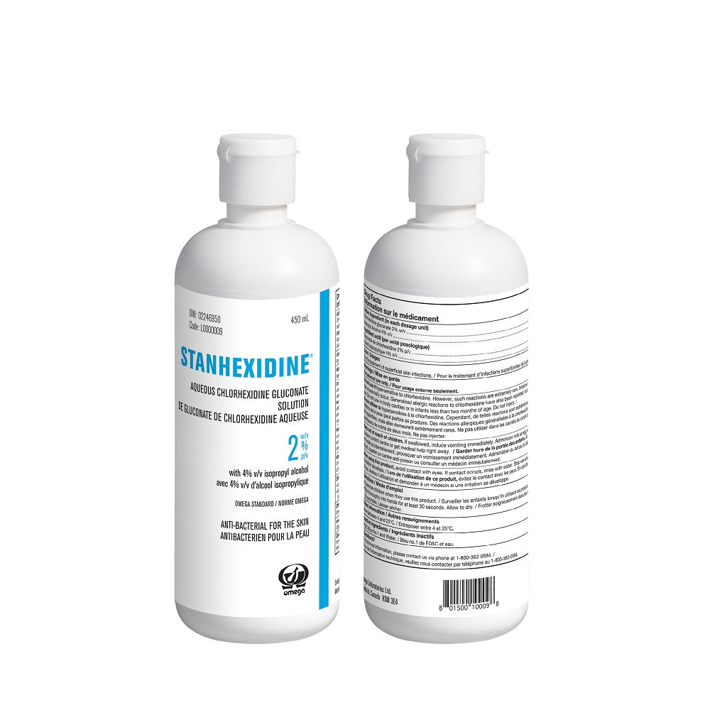 Stanhexidine® 2% w/v Aqueous Chlorhexidine Gluconate Solution (2 Bottles)
