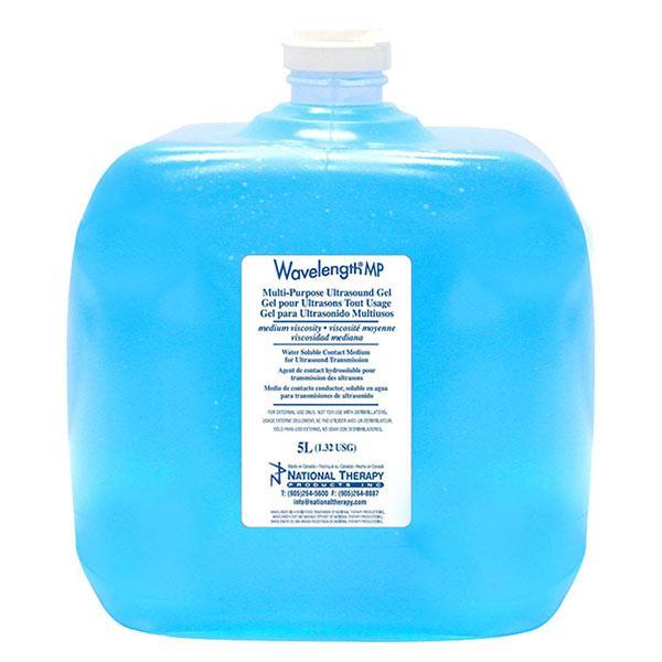 Wavelength Multi-Purpose Ultrasound Gel - 5L x 4 Bottle per order Blue gel