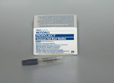 Monoject Needle Blunt Cannula 18GX1″ Green Sterile 25-Box