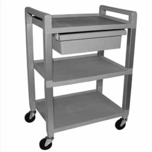 Two Shelf Cart With Drawer