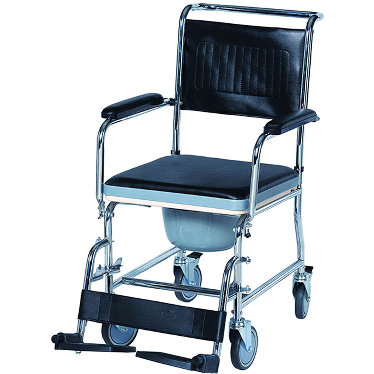 Commode à roulettes en acier chromé - CH1075
