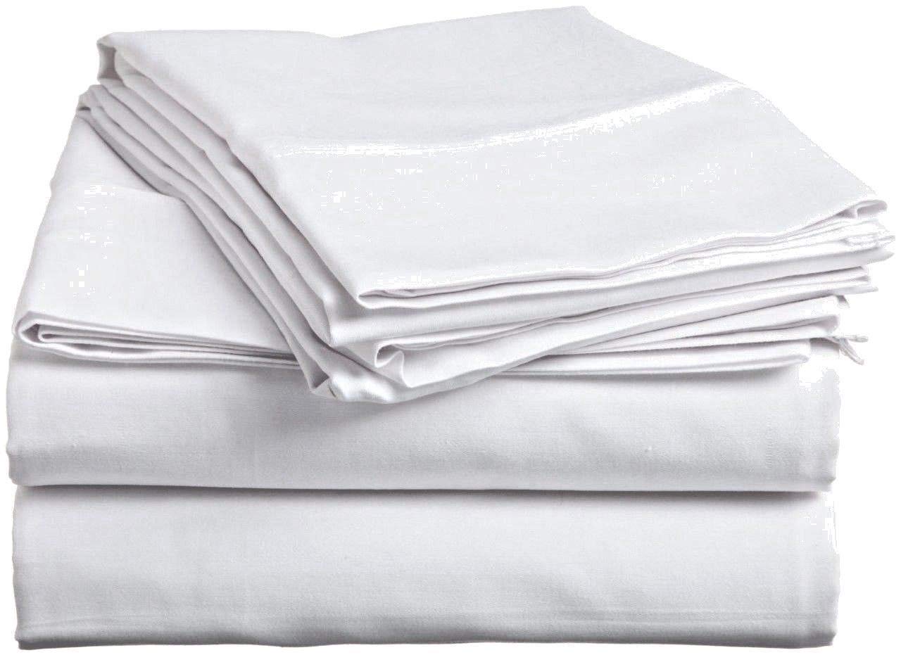 Spa Sheet Flat 56"W x 90"L T-200 Poly-Cotton (12 Pack)