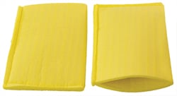 Éponge d'électrode, 3 po. x 4,75 po. , jaune, paq. de 4