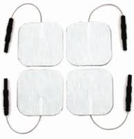 Electrodes 50 PACKS Square 2"x 2" White Electrode (Total 200)