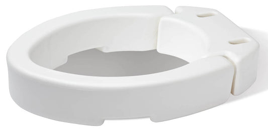 Rehausseur de siège de toilette à charnière Compass - Allongé