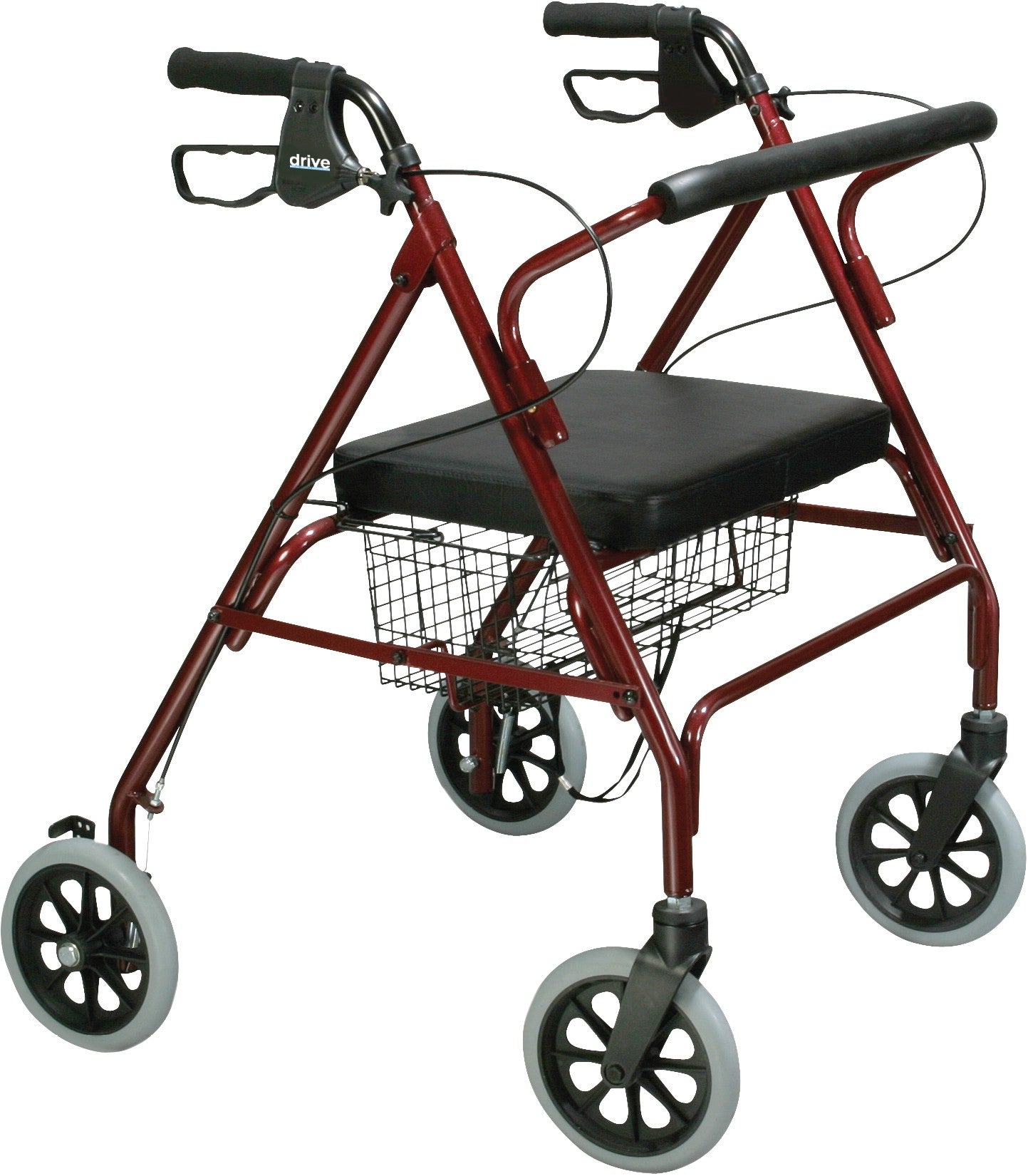 Drive Medical Go-Lite Bariatric Steel Rollator # 10215RD-1