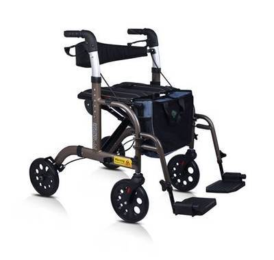 Evolution 2 in 1 Transport Chair-Rollator Combo