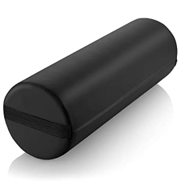 Table de Massage Ronde Jumbo Traversin Complet - Noir