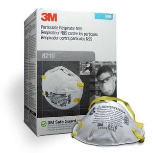 3M Particulate Respirator 8210, N95 Mask (20-bx) No Return Policy on N95 Mask -TAX FREE