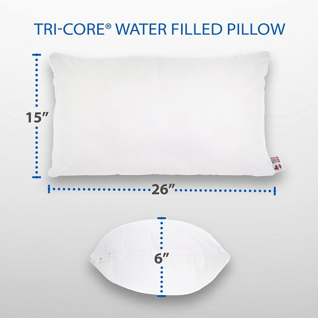 Tri-Core Water Pillow Adjustable Cervical Support Pillow FIB-297