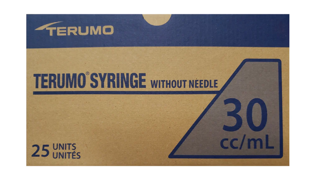 Terumo SS-30L Hypodermic Syringes without Needle | Luer Lock | 30mL - 25 per Box