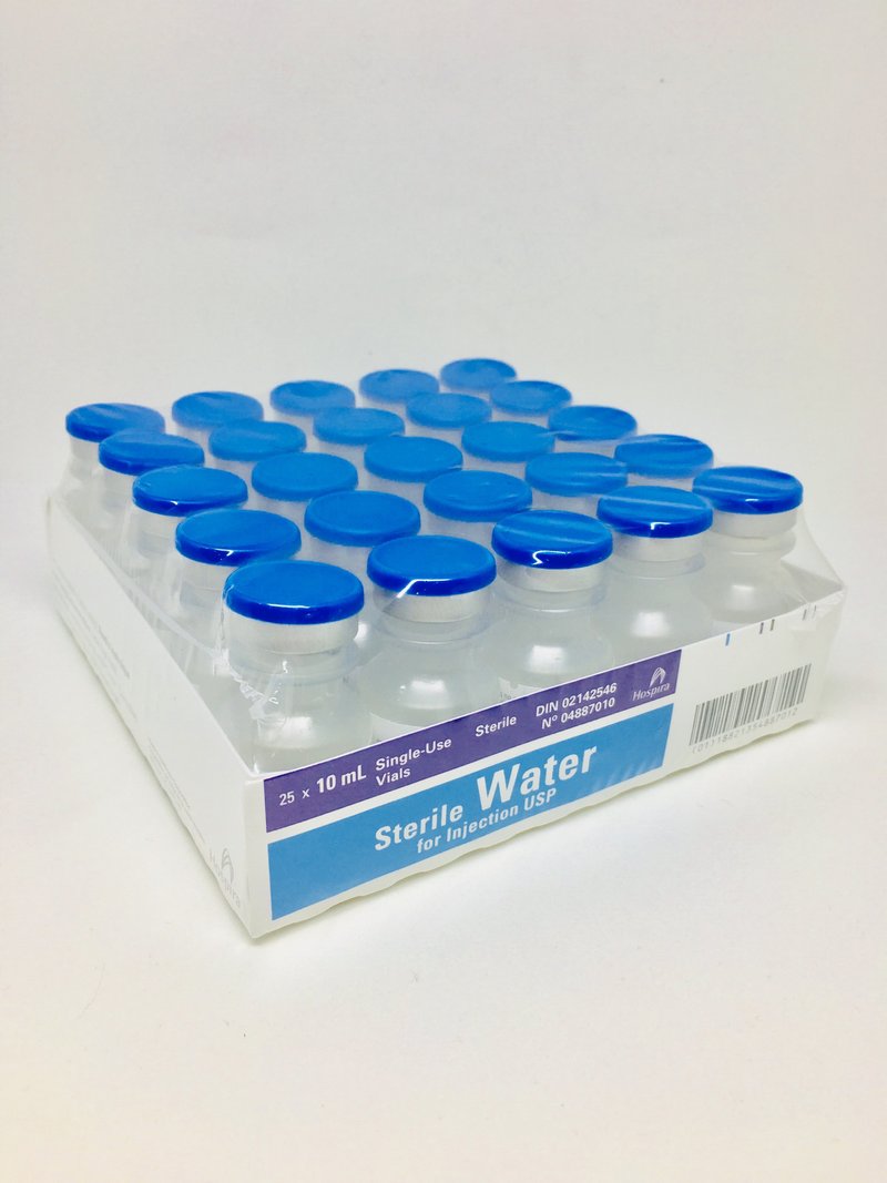STERILE WATER FOR INJECTION 10ML VIAL NO PRESERVATIVE 25/BOX MyWellCare