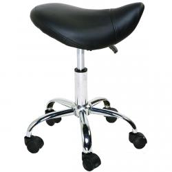 Horizons Chrome Saddle Stool