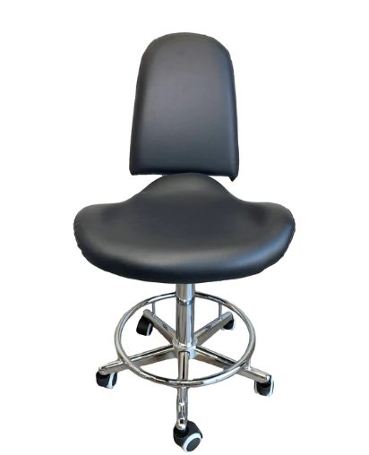 Hydraulic Stool High Backrest With Footrest