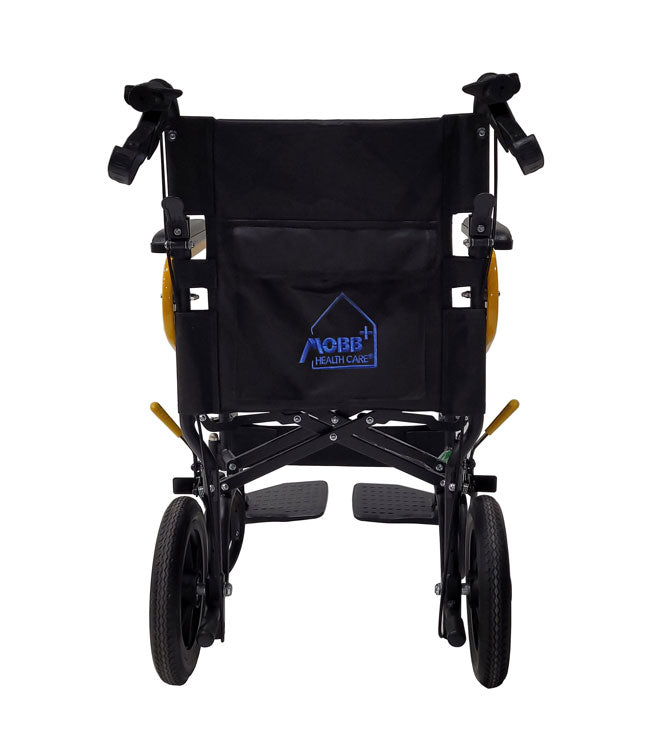 Mobb Chaise de transport à roulettes 12" Jaune MHTC12BYE