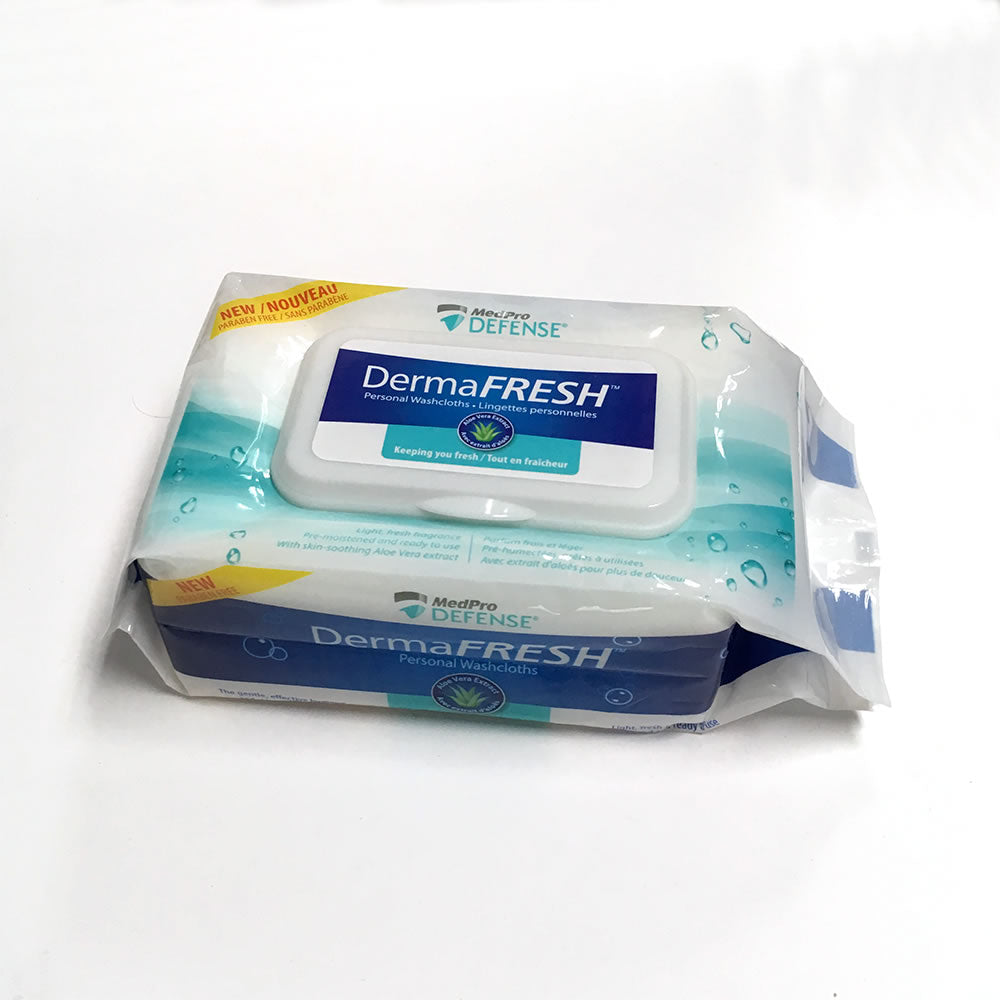 Débarbouillettes personnelles DermaFresh 760-060